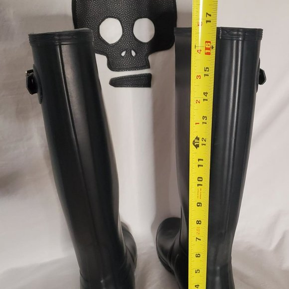 Hunter Original Tall Rain Boots Black Matte SzUS9/UK7/EU40-41 - Picture 2 of 11